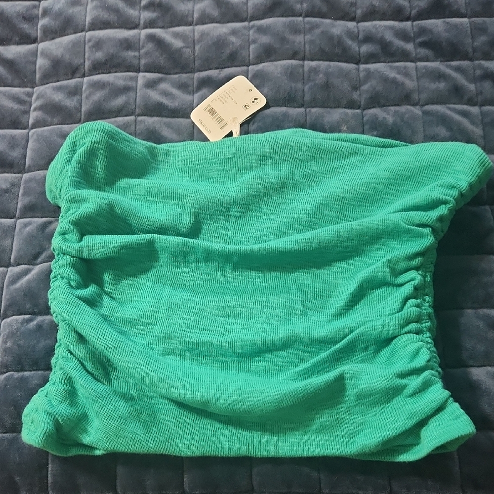 Free People Green Tube Top